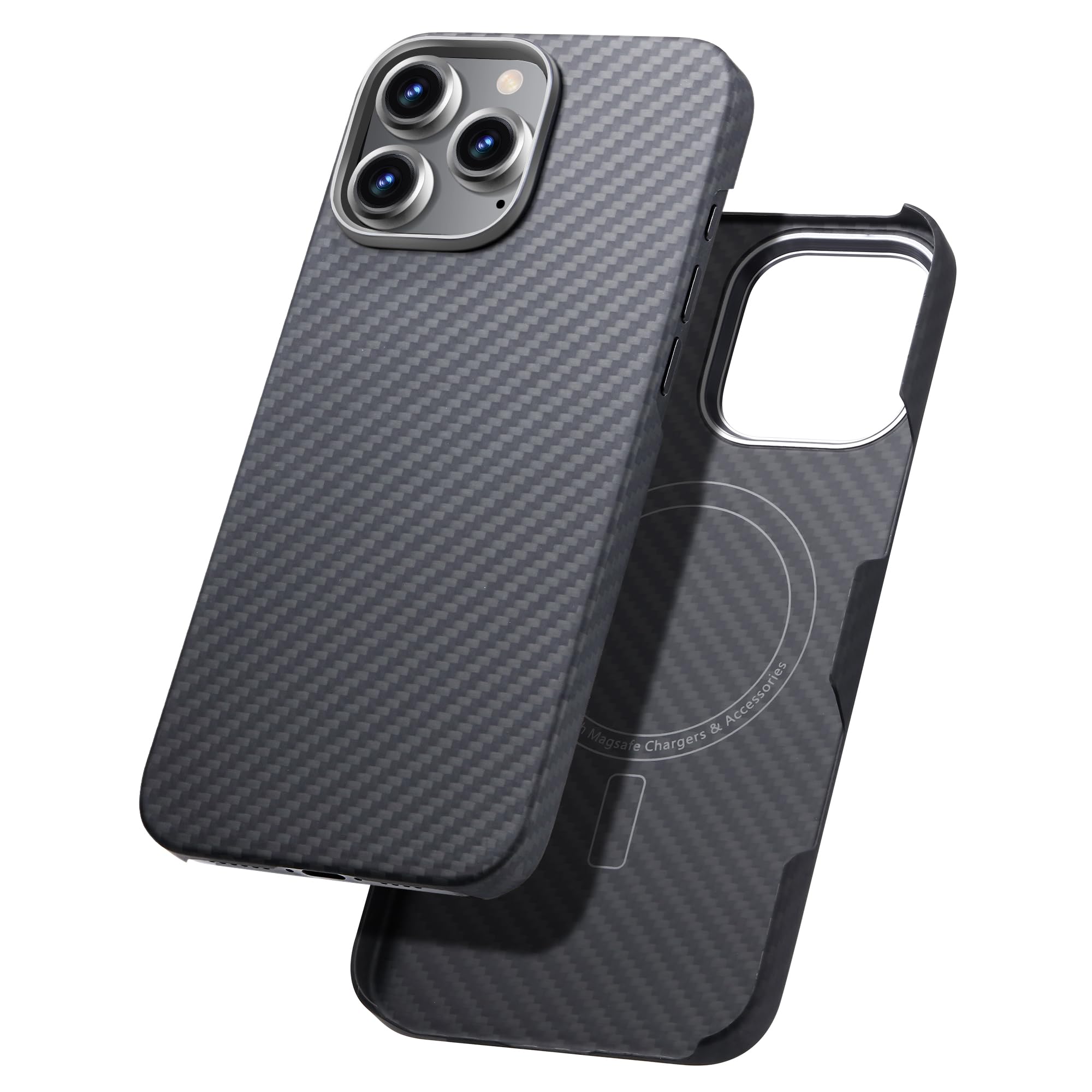 ☆ iPhone 16 Pro Max 用 ケース ワイヤレス充電対応 黒 Amazon.co.jp